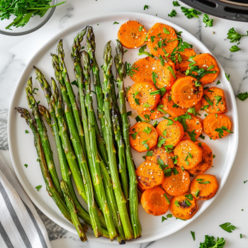 Easy Asparagus and Carrots In Air Fryer