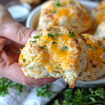 Easy Cheddar Bay Stuffed Biscuits