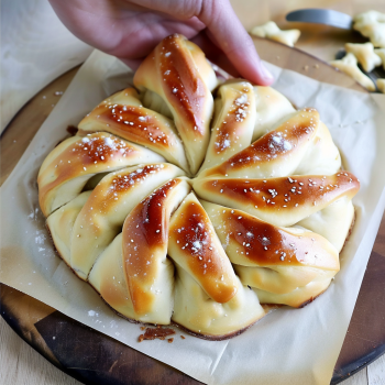 Easy Christmas Star Twisted Bread