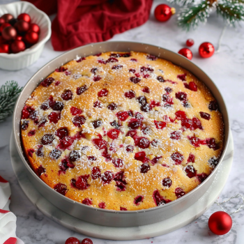 Easy Cranberry Christmas Cake