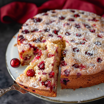 Easy Cranberry Christmas Cake