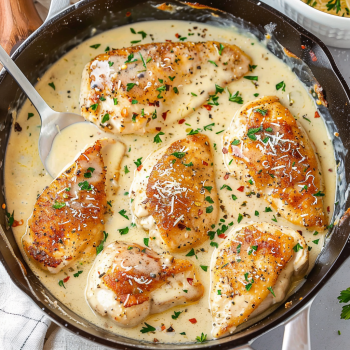 Easy Creamy Garlic Butter Parmesan Chicken