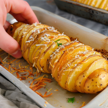 Easy Crispy Sliced Baked Potatoes