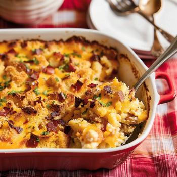 Easy Festive Christmas Morning Casserole