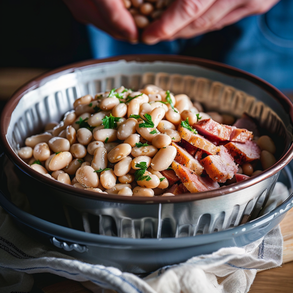 Easy Ham & White Beans