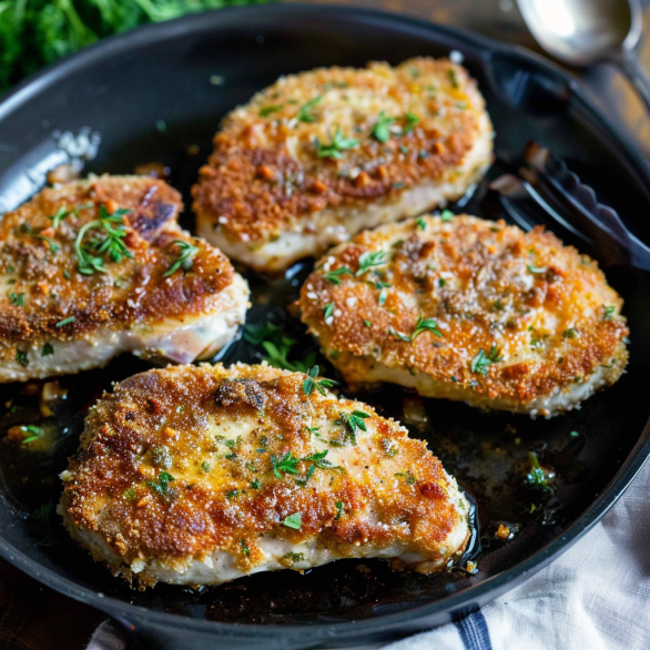 Easy Parmesan Baked Pork Chops