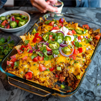 Easy Walking Taco Casserole