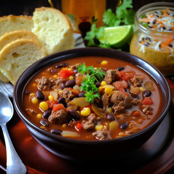 Hearty Crockpot Cowboy Soup Cuts Food