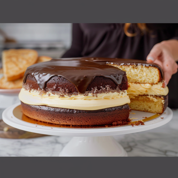 Easy Boston Cream Cake