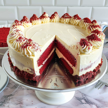 Easy Red Velvet Cheesecake