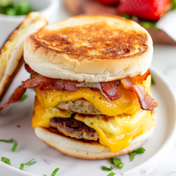 Easy Air Fryer Breakfast Sandwich