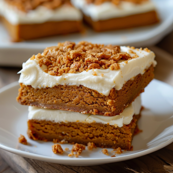 Easy Pumpkin Bars with Cream Cheese Frosting