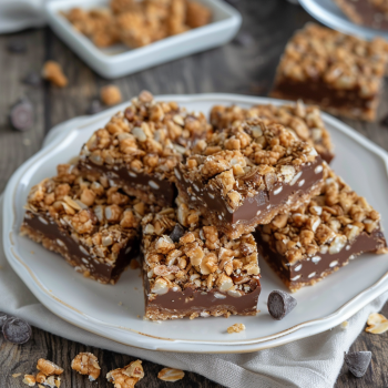 Easy No-Bake Homemade Crunch Bars Recipe