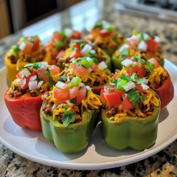 Easy Taco Stuffed Bell Peppers