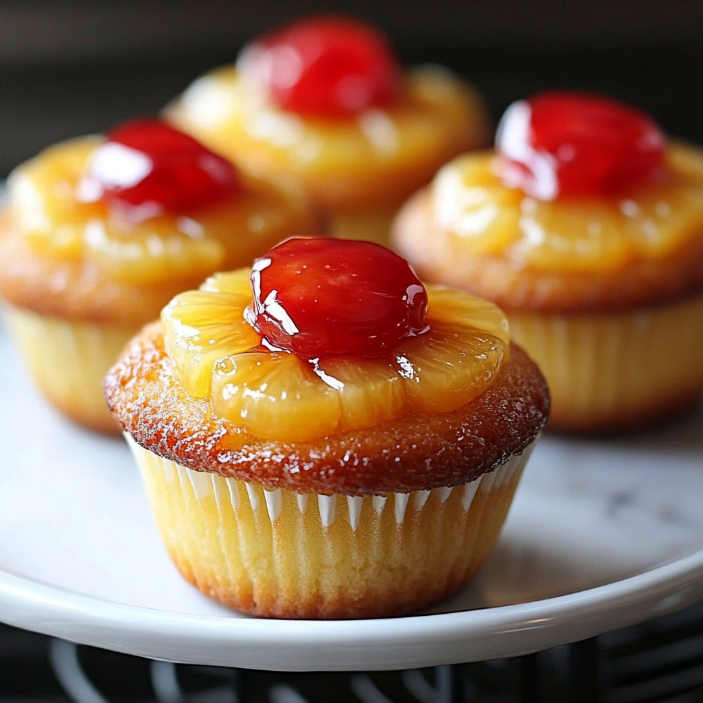 Easy Pineapple Upside-Down Cupcakes