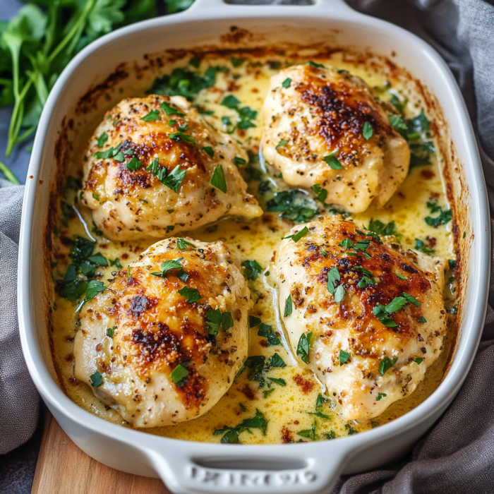 Easy Baked Caesar Chicken