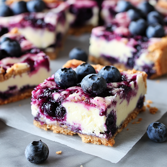 Easy Blueberry Cream Cheese Bars