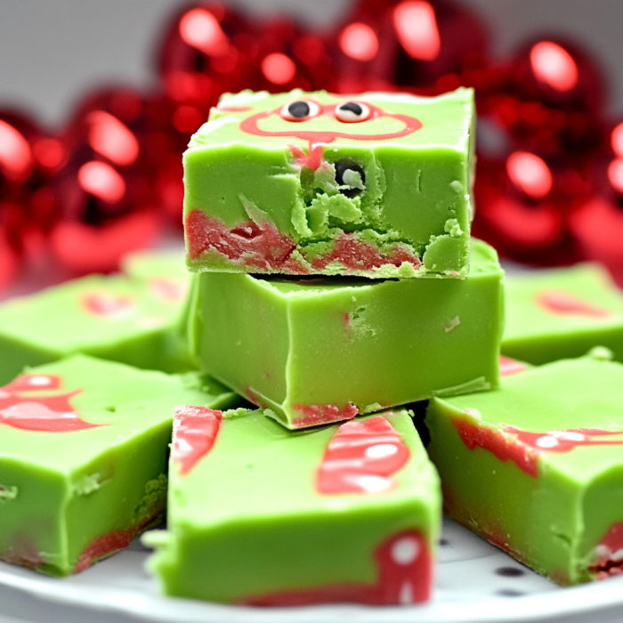 Easy Grinch Fudge