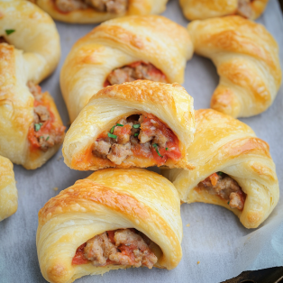 Easy Rotel Sausage Crescents