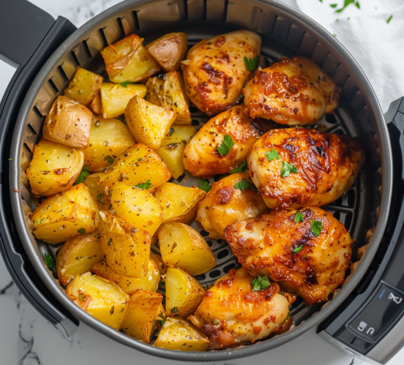 Air Fryer Chicken Breast And Potatoes