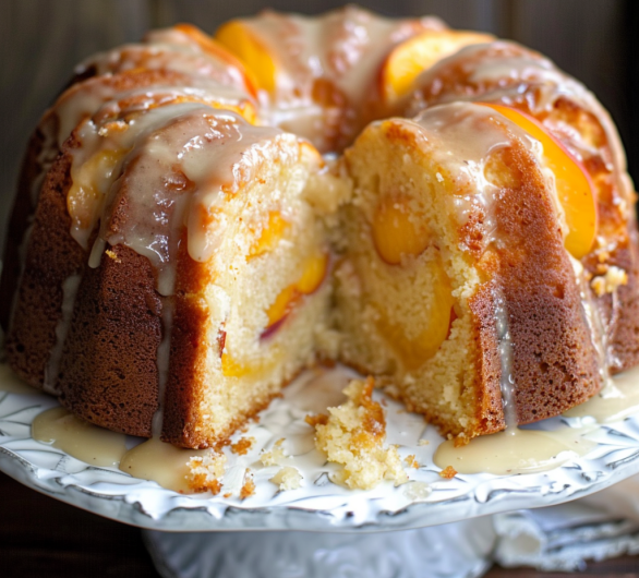 Sour Cream Peach Pound Cake