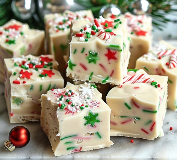 SUGAR COOKIE CHRISTMAS FUDGE