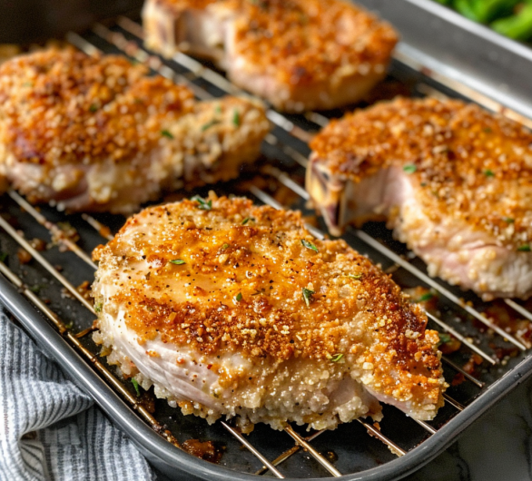 Parmesan Baked Pork Chops