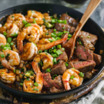 Easy Shrimp & Teriyaki Steak Fusion