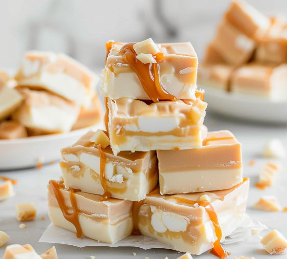 White Chocolate Caramel Fudge