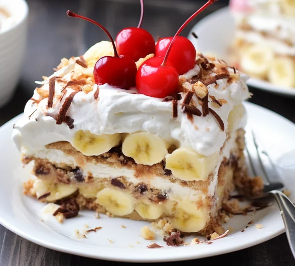 No-Bake Banana Split Cake