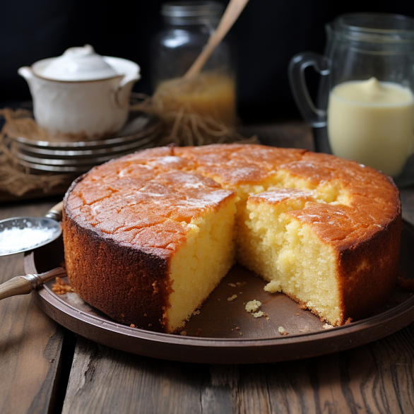 Old Fashioned Butter Cake - Cuts Food