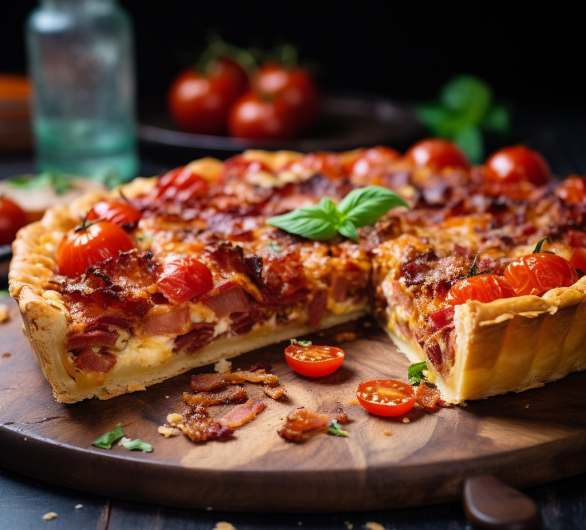 Tomato And Bacon Pie Recipe