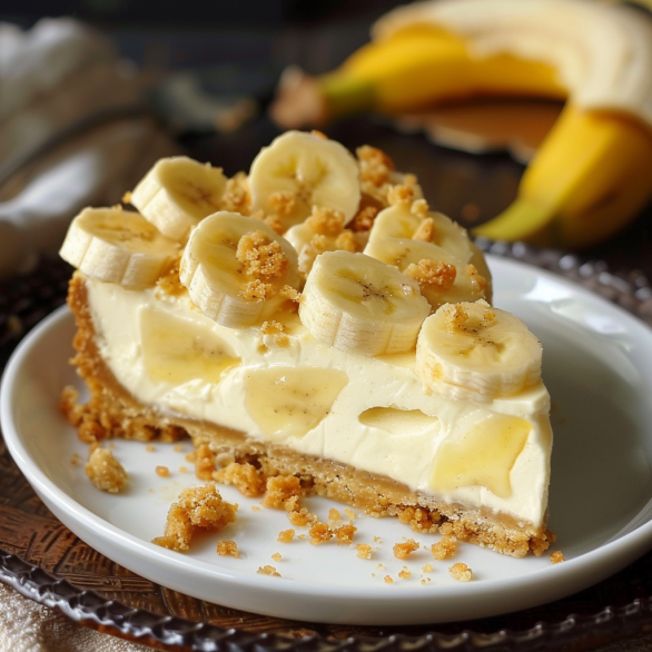 Easy Banana Cream Cheesecake