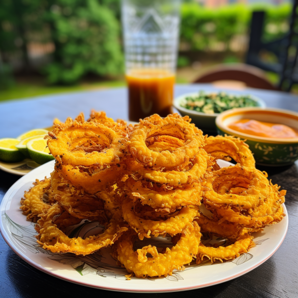 Easy Cheddar Onion Ring Chips