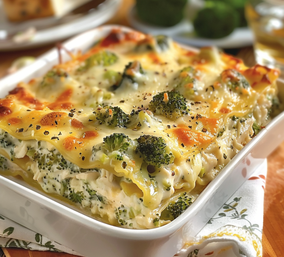 Chicken and Broccoli Lasagna