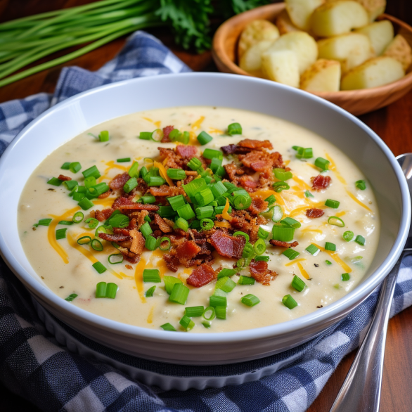 Easy Creamy Loaded Potato Soup