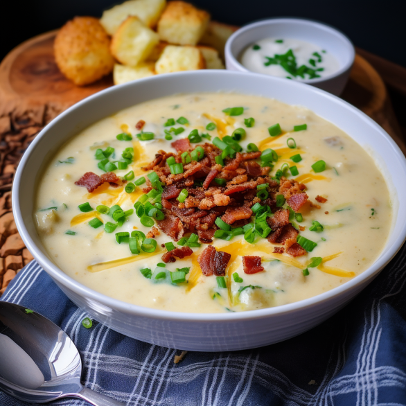 Easy Creamy Loaded Potato Soup