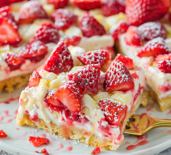 Strawberry Cream Cheese Squares