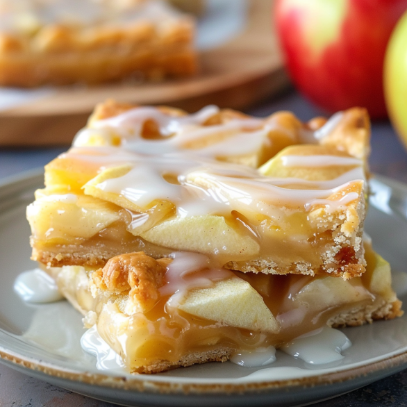 Easy Glazed Apple Pie Bars Recipe