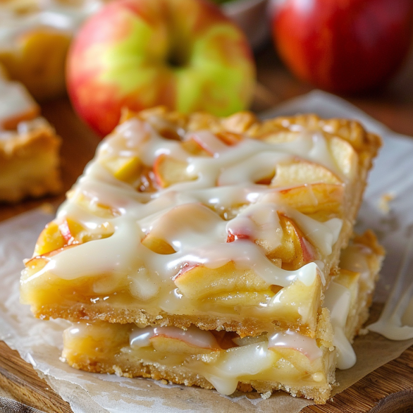 Easy Glazed Apple Pie Bars Recipe