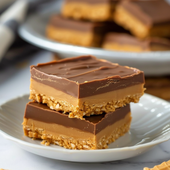 Easy Lunch Lady Peanut Butter Bars