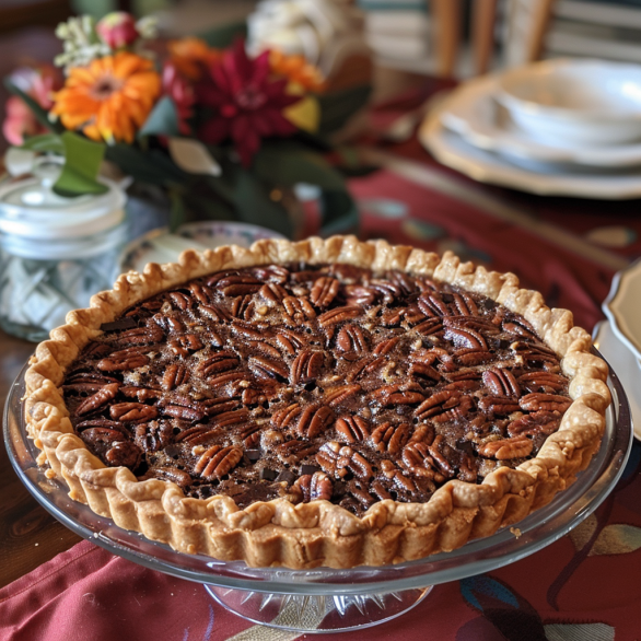 Easy Texas Pecan Fudge Pie Recipe