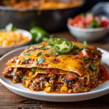 Easy Beef Enchilada Casserole Recipe