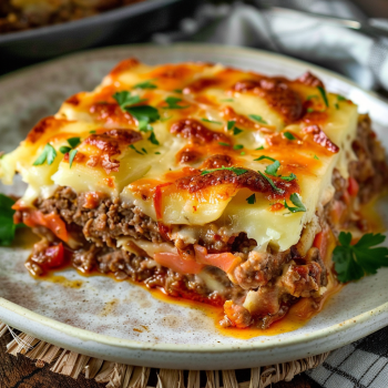 Easy Cowboy Meatloaf and Potato Casserole