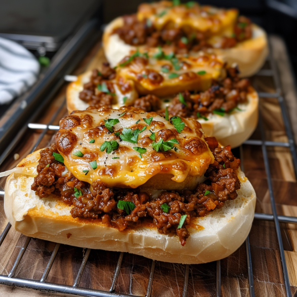 Easy Garlic Bread Sloppy Joe