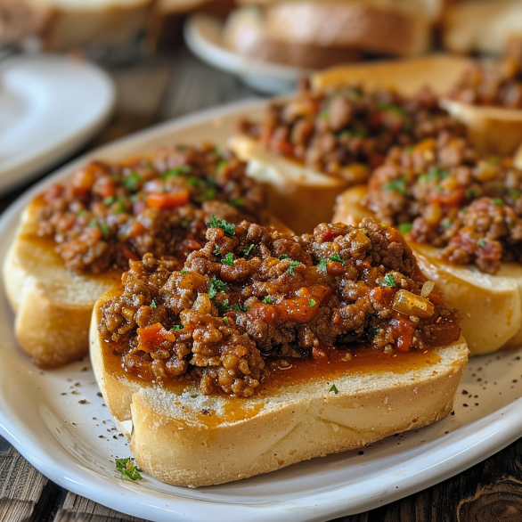 Easy Garlic Bread Sloppy Joe