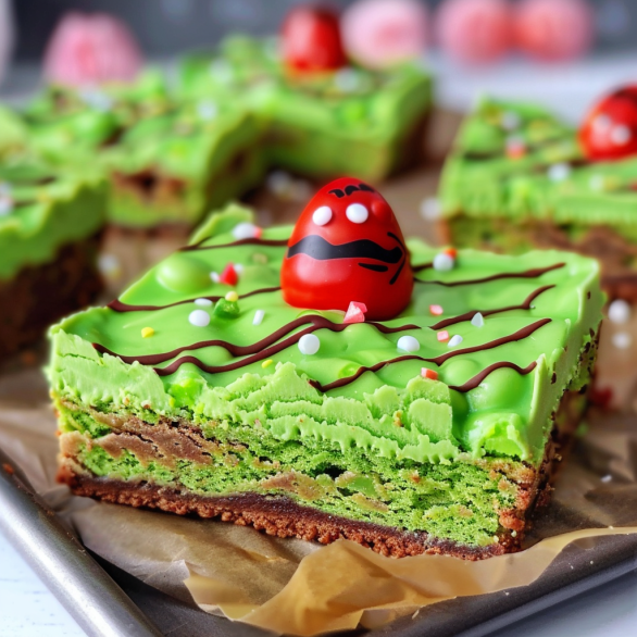 Easy Grinch Brownies Recipe