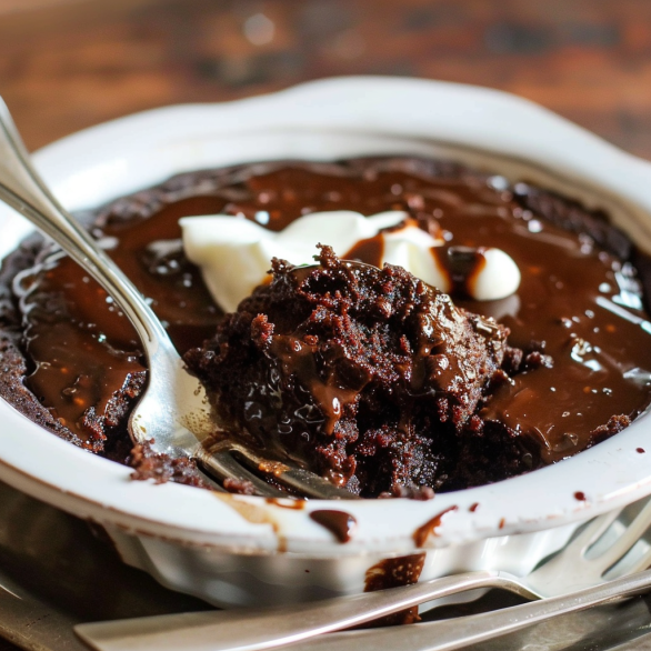 Easy Hot Fudge Chocolate Pudding Cake