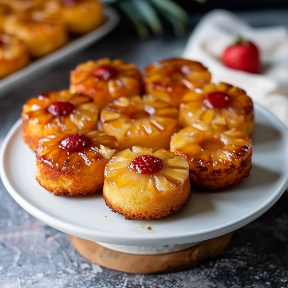 Easy Pineapple Upside-Down Mini Cakes