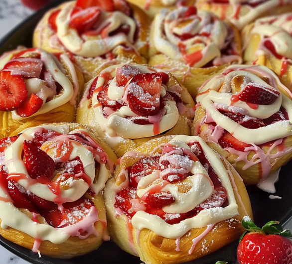 Strawberry Cheesecake Sweet Rolls